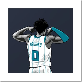 Miles Bridges Vector Back Posters and Art